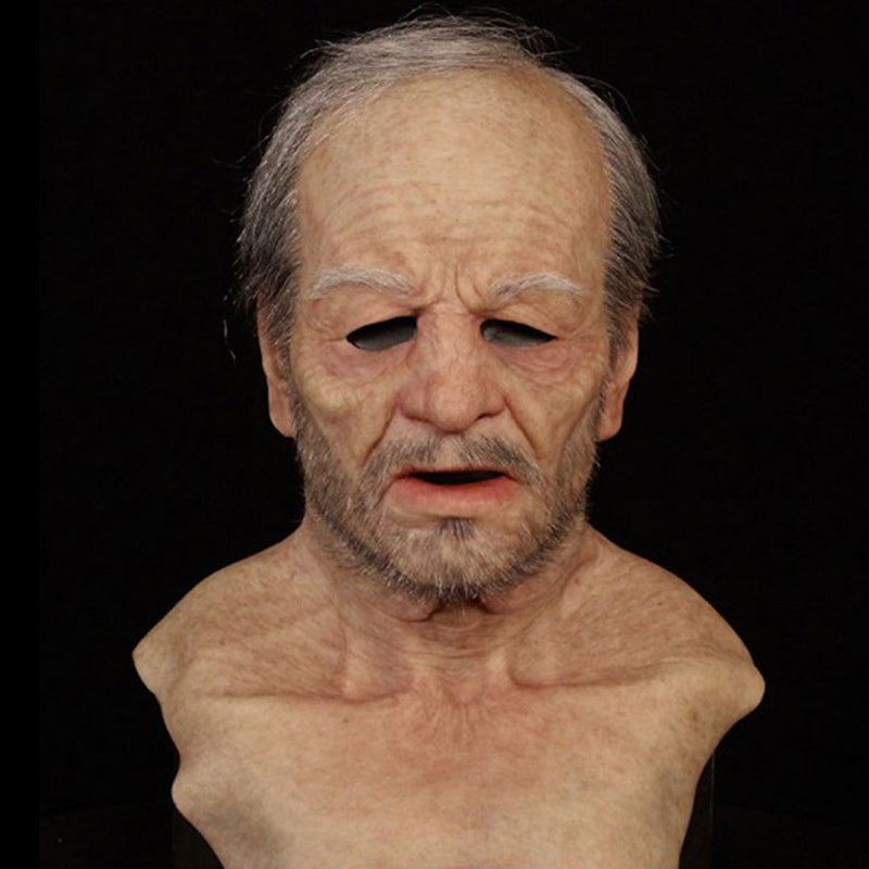 Realistic Latex Face Mask, Full-Head Costume Mask for Cosplay & Events-Ridorn
