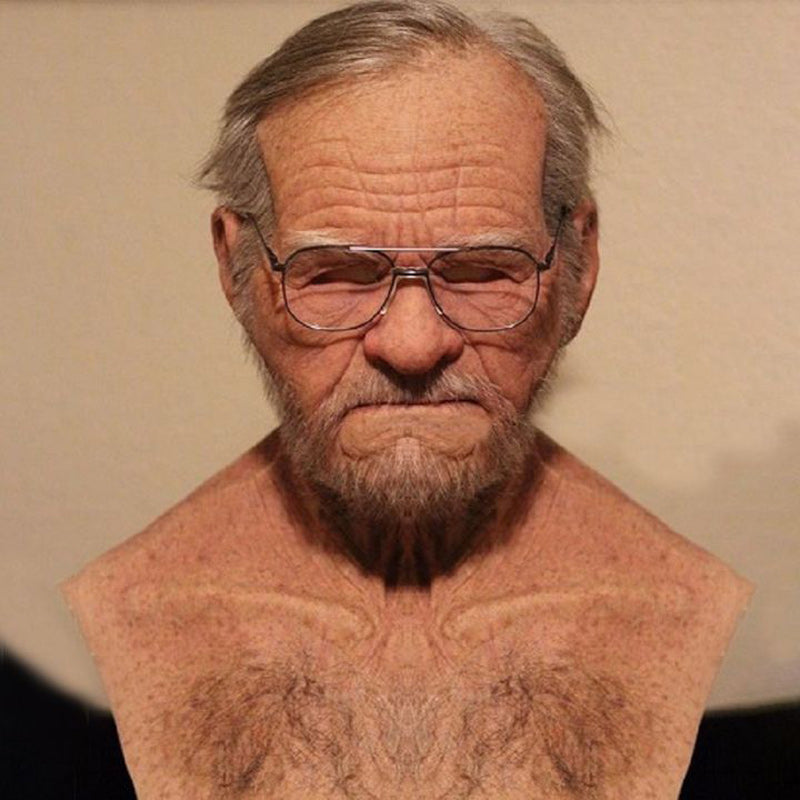 Realistic Latex Face Mask, Full-Head Costume Mask for Cosplay & Events-Ridorn