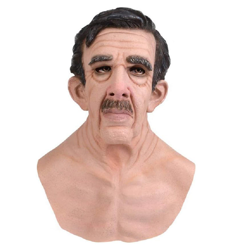 Realistic Latex Face Mask, Full-Head Costume Mask for Cosplay & Events-Ridorn