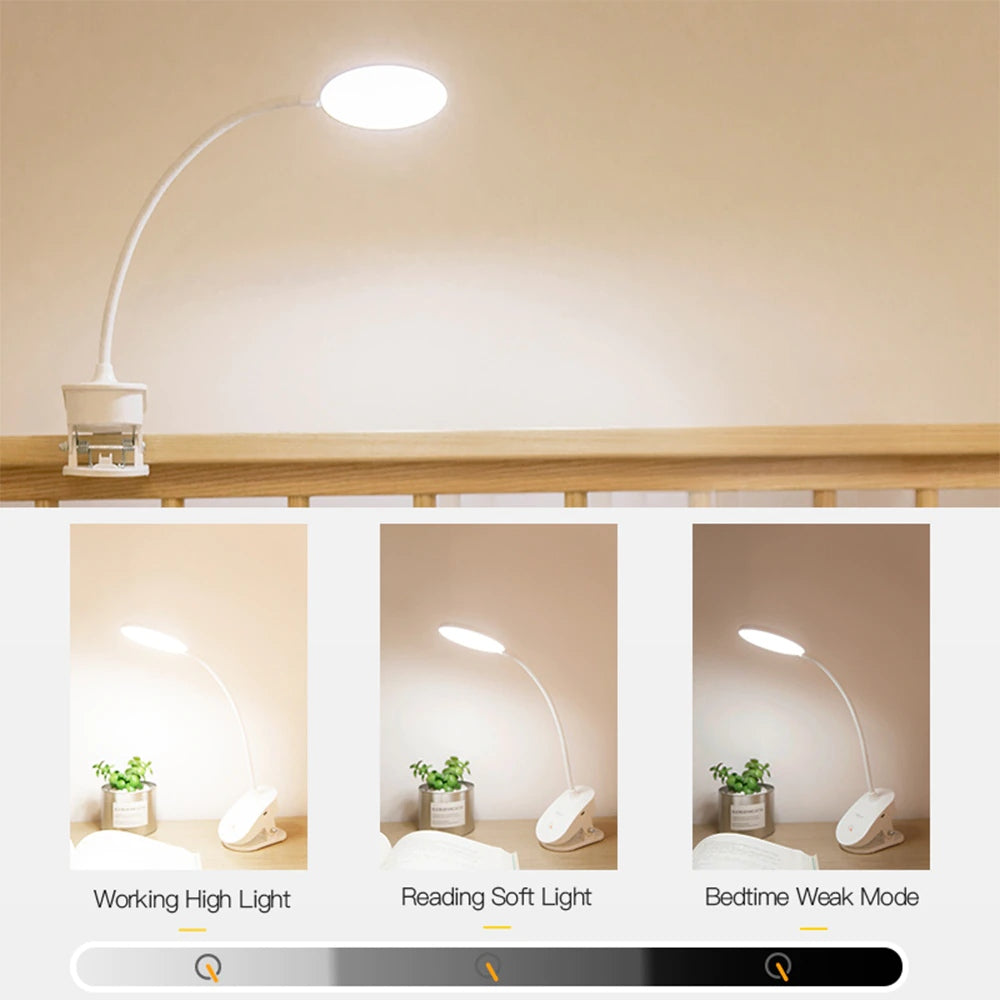 Rechargeable Clip-On LED Reading Lamp | Ridorn-Table Lamp-Ridorn
