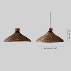 Woven Cone Pendant Ceiling Light for Cozy Spaces | Ridorn