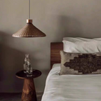 Woven Cone Pendant Ceiling Light for Cozy Spaces | Ridorn