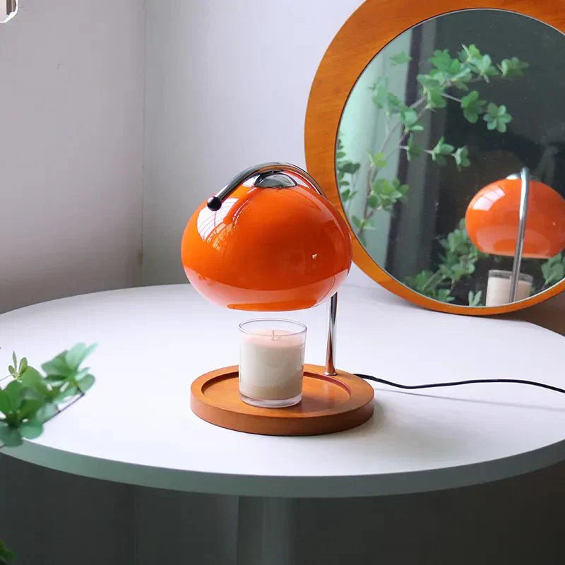 Vintage Glass Candle Warmer Table Lamp | Ridorn