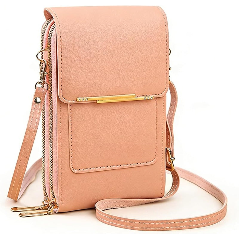 RFID Blocking Phone Bag, Anti-Theft Crossbody Wallet Purse with Shoulder Strap-Ridorn
