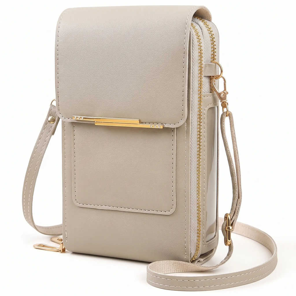 RFID Blocking Phone Bag, Anti-Theft Crossbody Wallet Purse with Shoulder Strap-Ridorn
