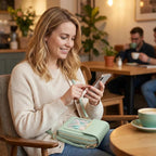 RFID Blocking Phone Bag, Anti-Theft Crossbody Wallet Purse with Shoulder Strap-Ridorn