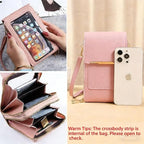 RFID Blocking Phone Bag, Anti-Theft Crossbody Wallet Purse with Shoulder Strap-Ridorn