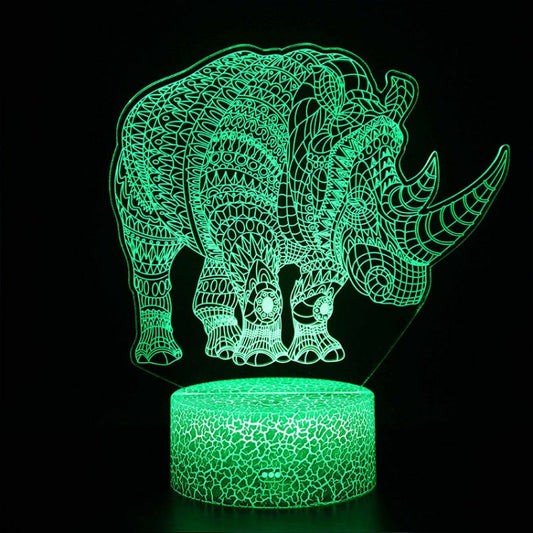 3D Rhino LED Table Lamp | Ridorn