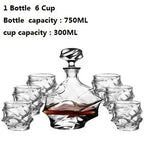 Ridgeana Crystal Glass Wine Set-Whisky Glasses-Ridorn