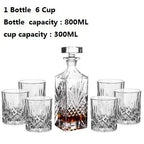 Ridgeana Crystal Glass Wine Set-Whisky Glasses-Ridorn