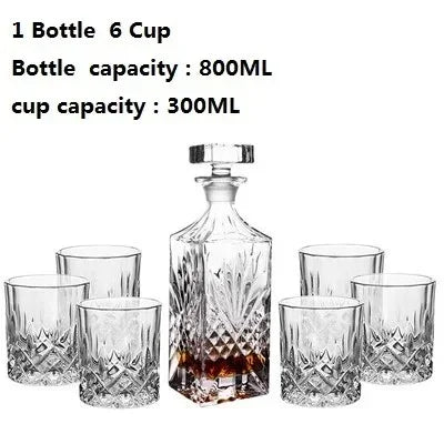 Ridgeana Crystal Glass Wine Set-Whisky Glasses-Ridorn