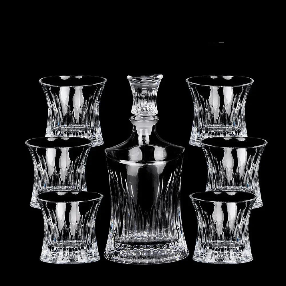 Ridgeana Crystal Glass Wine Set-Whisky Glasses-Ridorn