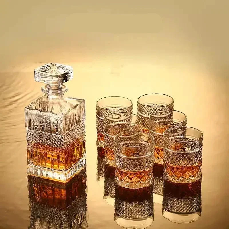 Ridgeana Crystal Glass Wine Set-Whisky Glasses-Ridorn