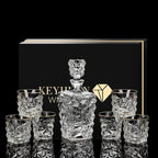 Ridgeana Crystal Glass Wine Set-Whisky Glasses-Ridorn
