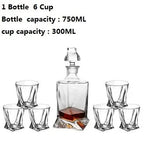 Ridgeana Crystal Glass Wine Set-Whisky Glasses-Ridorn