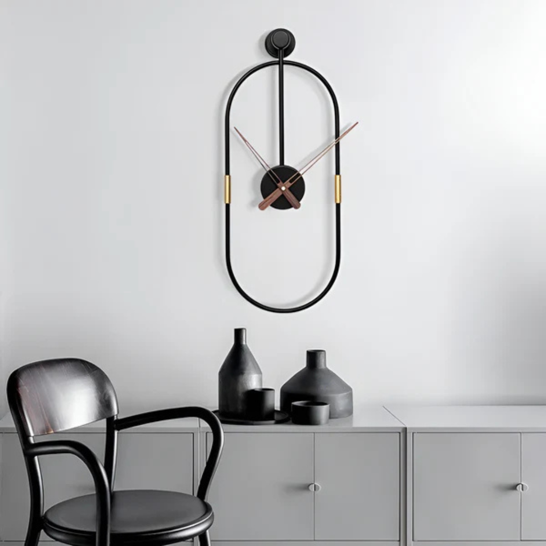 Sleek Minimalist Large Wall Clock for Modern Home Decor | Ridorn