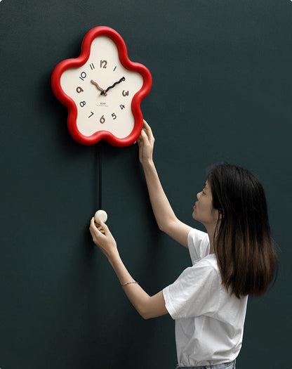 Elegant Silent Pendulum Wall Clock for Home Decor | Ridorn