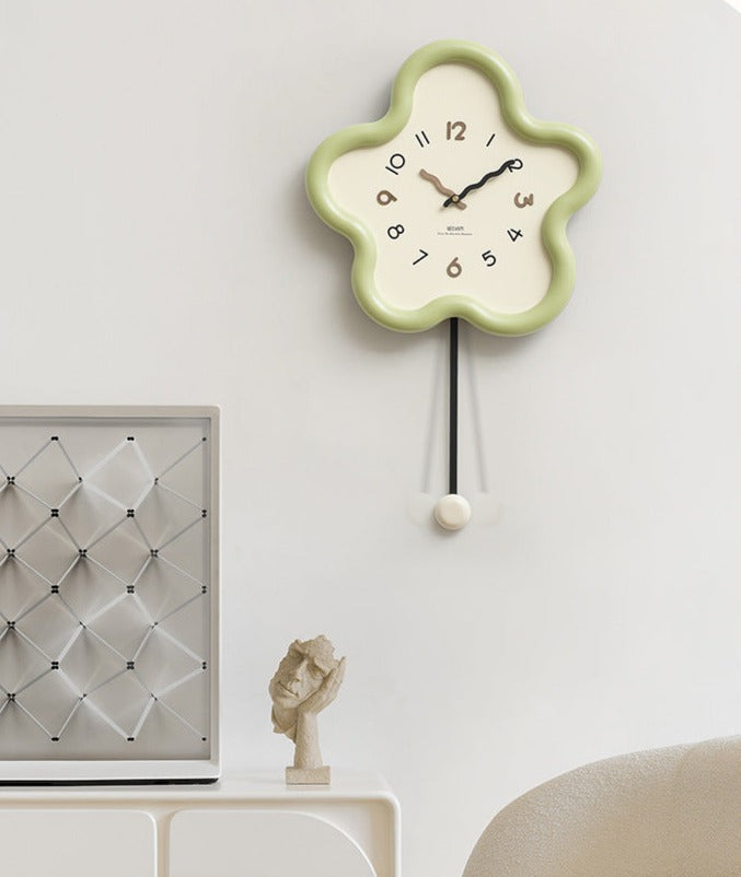 Elegant Silent Pendulum Wall Clock for Home Decor | Ridorn