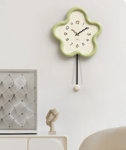 Elegant Silent Pendulum Wall Clock for Home Decor | Ridorn