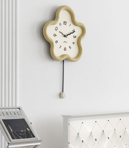 Elegant Silent Pendulum Wall Clock for Home Decor | Ridorn