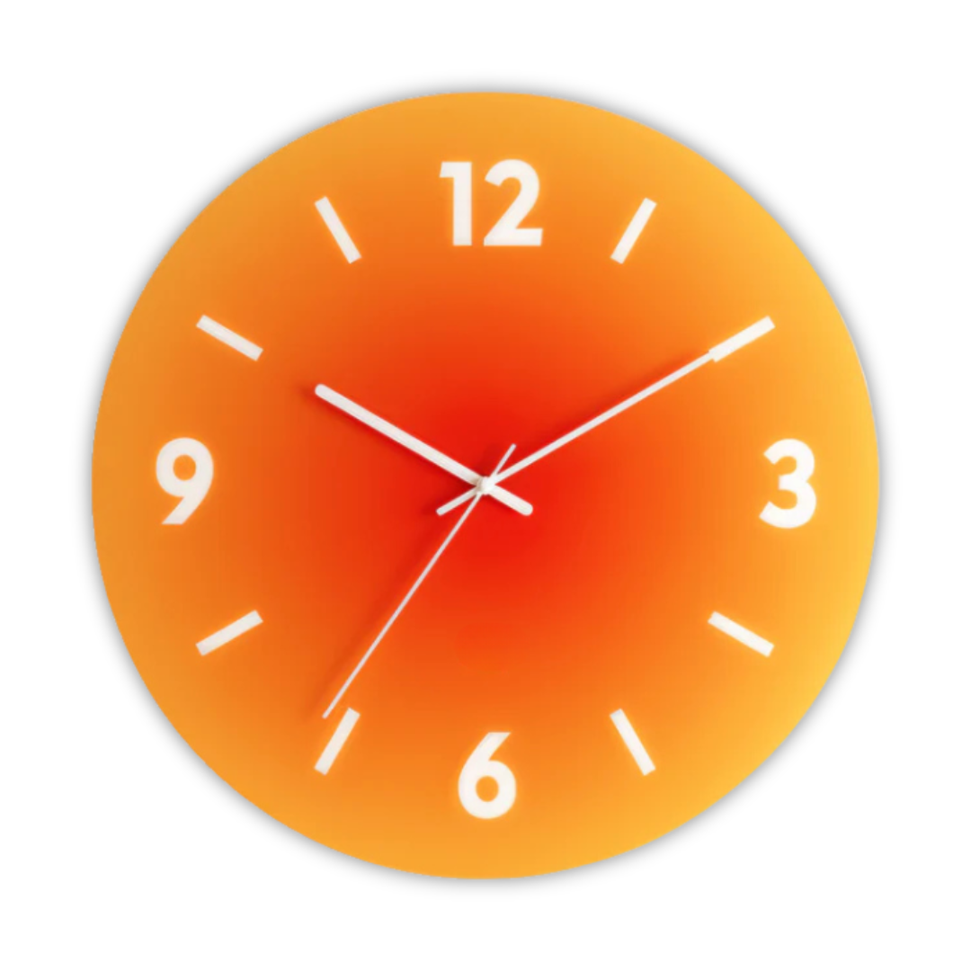 Sleek Glass Wall Clock for Modern Home Decor | Ridorn