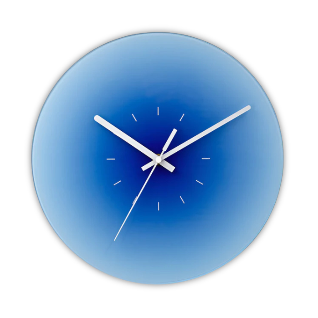 Sleek Glass Wall Clock for Modern Home Decor | Ridorn