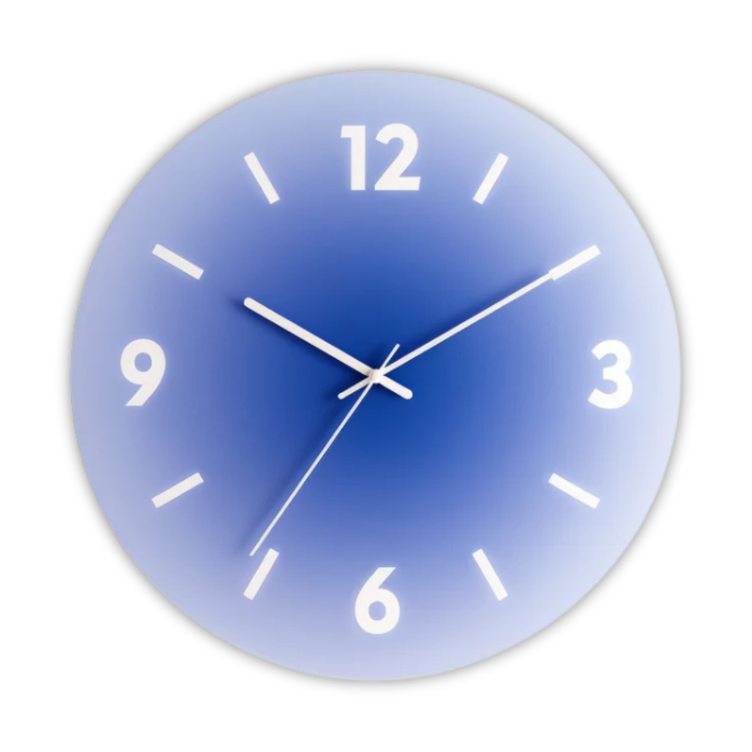 Sleek Glass Wall Clock for Modern Home Decor | Ridorn