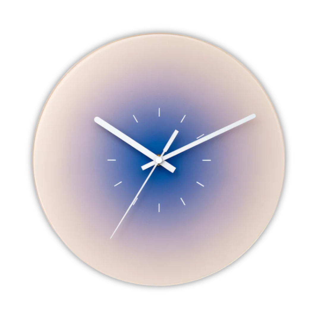 Sleek Glass Wall Clock for Modern Home Decor | Ridorn