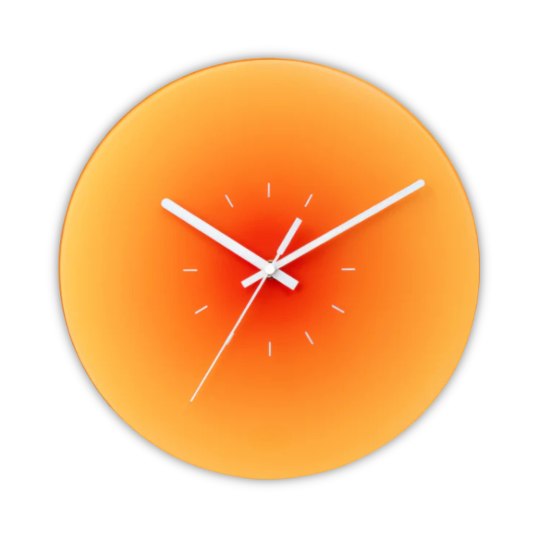 Sleek Glass Wall Clock for Modern Home Decor | Ridorn