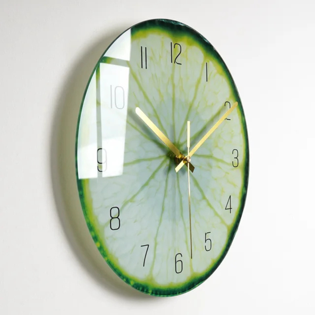 Elegant Large Glass Wall Clock for Home and Office Decor | Ridorn