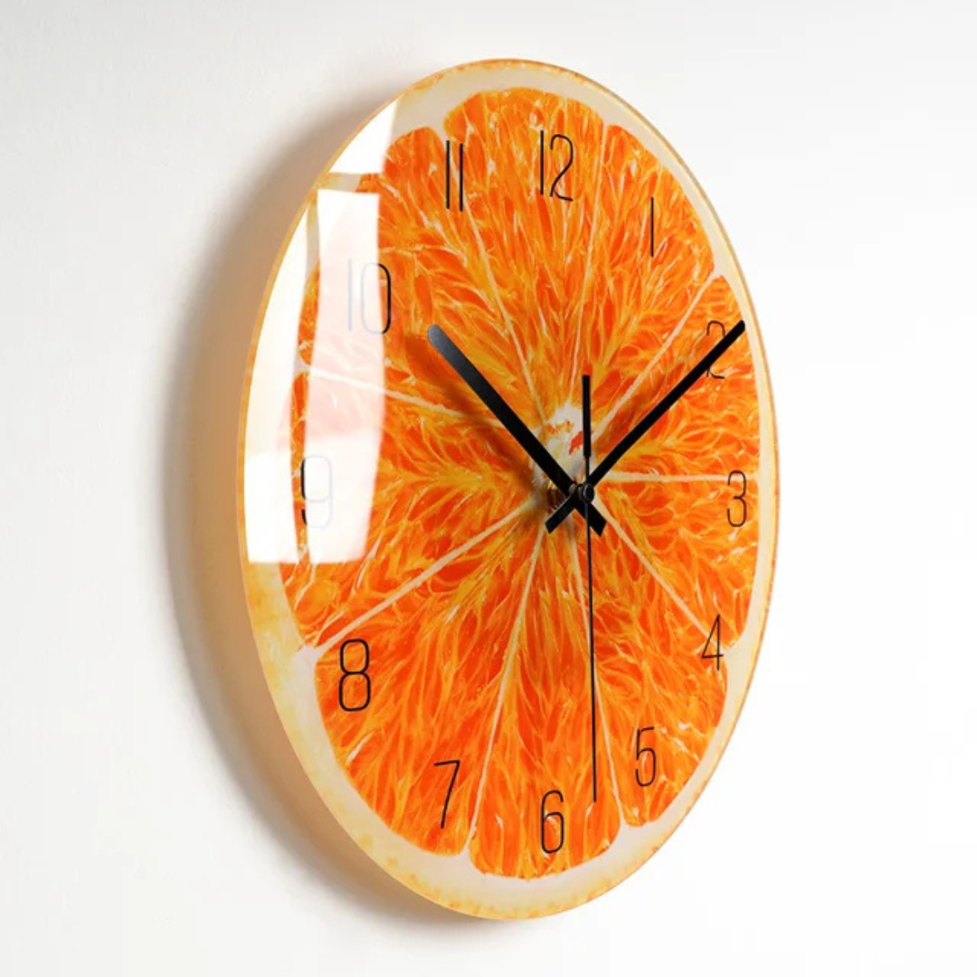 Elegant Large Glass Wall Clock for Home and Office Decor | Ridorn