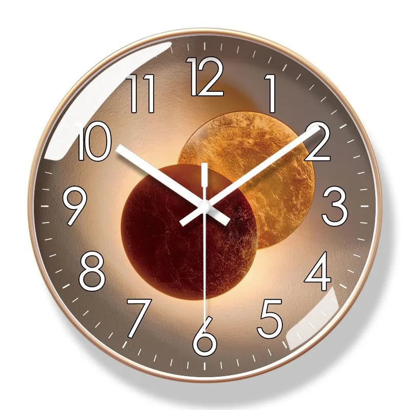 Modern Luxury Round Wall Clock for Serene Spaces | Ridorn