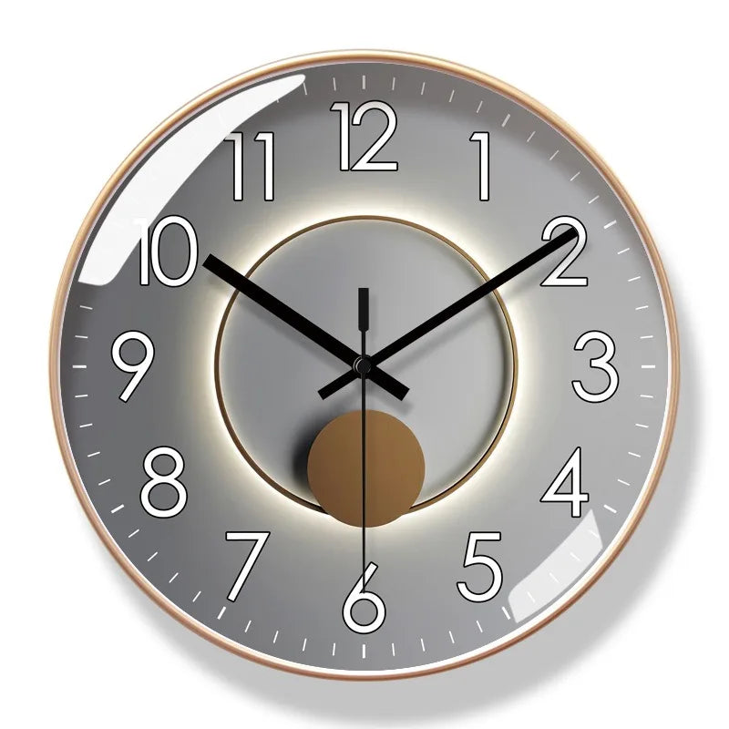 Modern Luxury Round Wall Clock for Serene Spaces | Ridorn