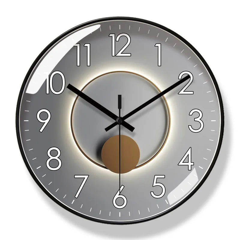 Modern Luxury Round Wall Clock for Serene Spaces | Ridorn