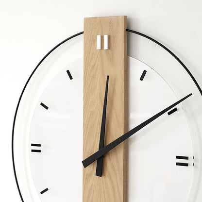 Elegant 40cm Solid Wood Nordic Wall Clock for Home Decor | Ridorn