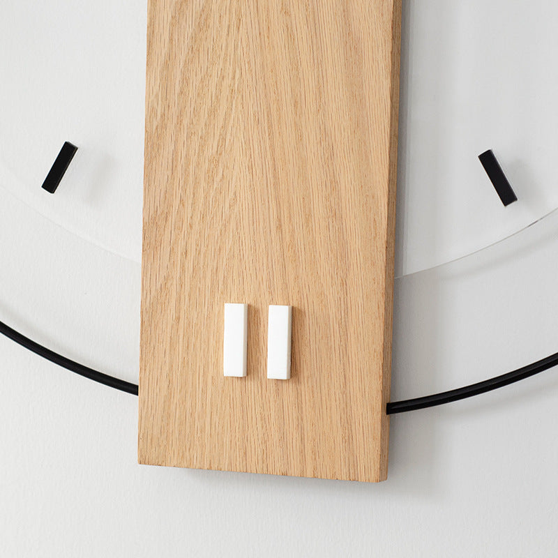 Elegant 40cm Solid Wood Nordic Wall Clock for Home Decor | Ridorn