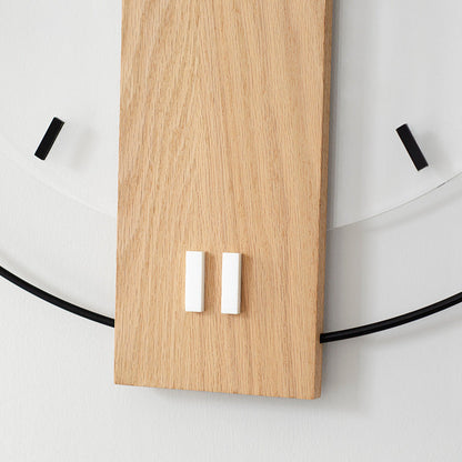 Elegant 40cm Solid Wood Nordic Wall Clock for Home Decor | Ridorn