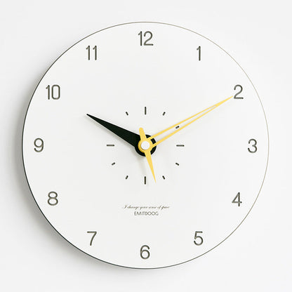 Sleek 12-Inch Silent Round Wall Clock for Modern Spaces | Ridorn