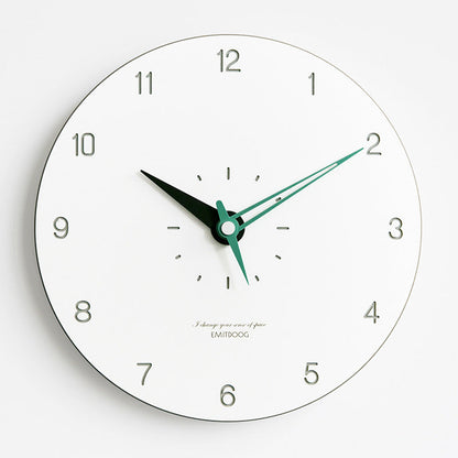Sleek 12-Inch Silent Round Wall Clock for Modern Spaces | Ridorn