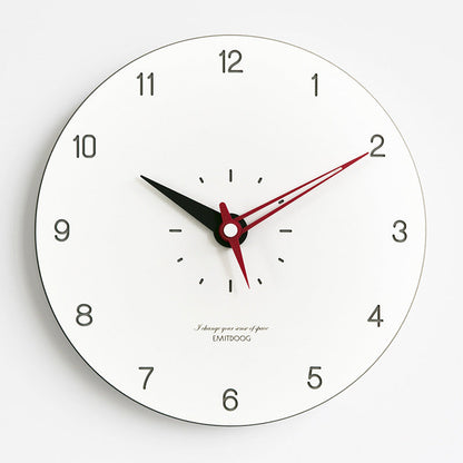 Sleek 12-Inch Silent Round Wall Clock for Modern Spaces | Ridorn