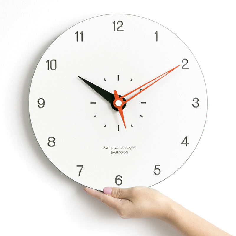 Sleek 12-Inch Silent Round Wall Clock for Modern Spaces | Ridorn