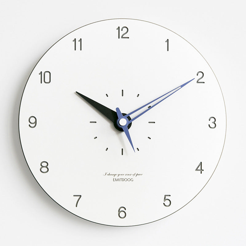 Sleek 12-Inch Silent Round Wall Clock for Modern Spaces | Ridorn