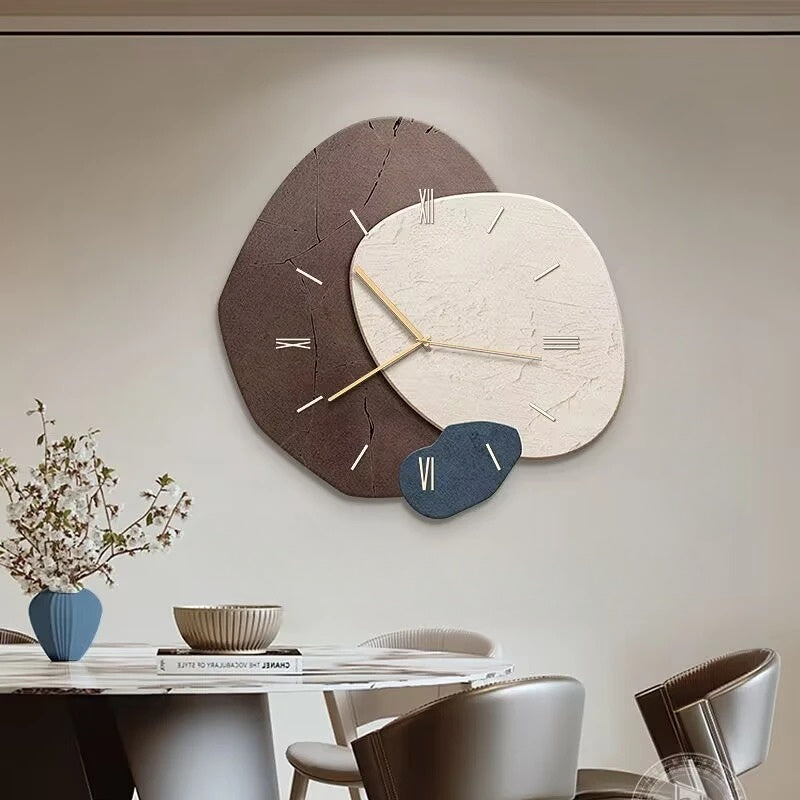 Elegant Wooden Clock with Unique Design - 35 cm Diameter | Ridorn