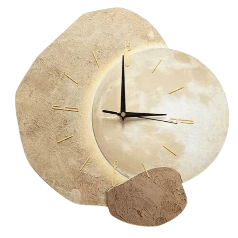 Elegant Wooden Clock with Unique Design - 35 cm Diameter | Ridorn