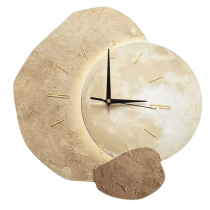 Elegant Wooden Clock with Unique Design - 35 cm Diameter | Ridorn
