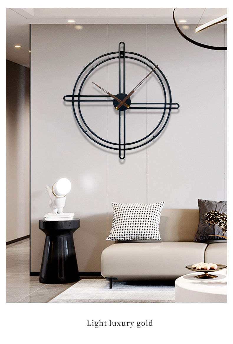 23-Inch Nordic Decorative Wall Clock for Living Room | Ridorn