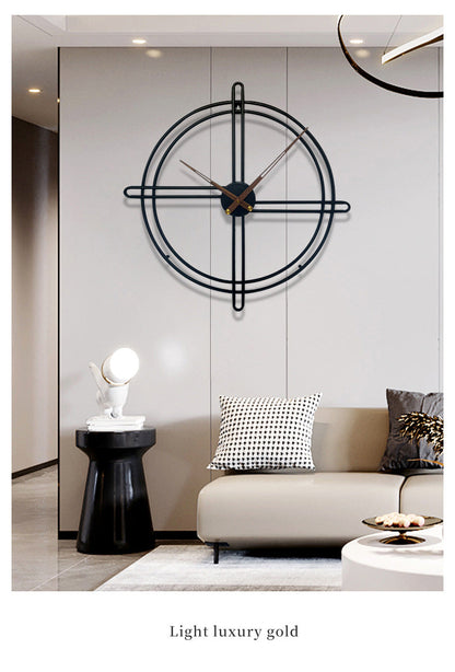 23-Inch Nordic Decorative Wall Clock for Living Room | Ridorn