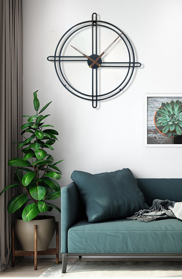 23-Inch Nordic Decorative Wall Clock for Living Room | Ridorn