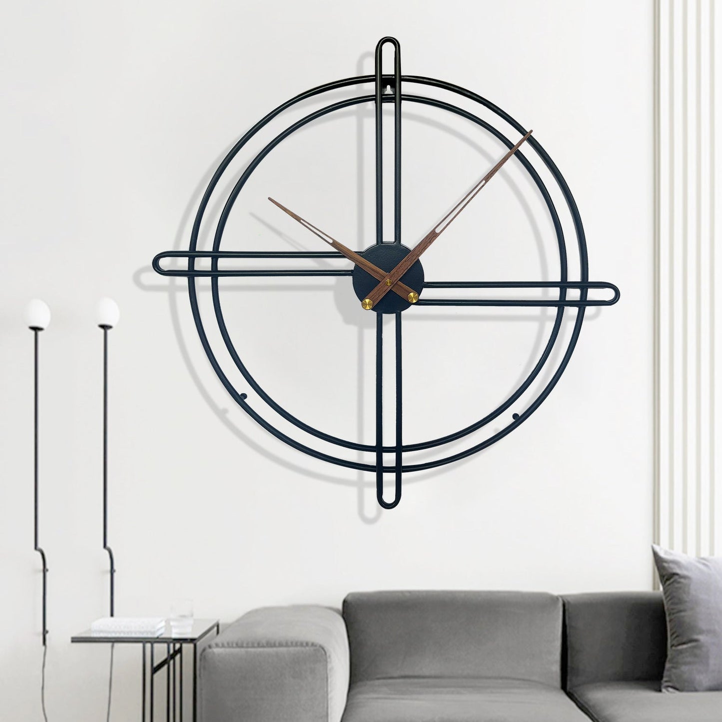 23-Inch Nordic Decorative Wall Clock for Living Room | Ridorn