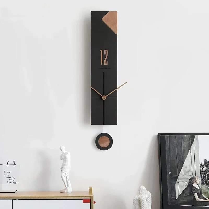 Minimalist Rectangular Wall Clock for Home Decor | Ridorn